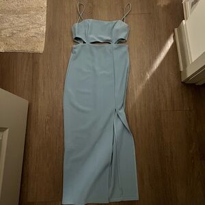 Light blue midi dress